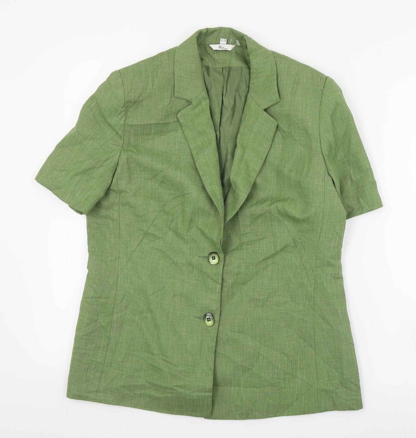 Klass  Womens Green   Jacket  Size 12  Button