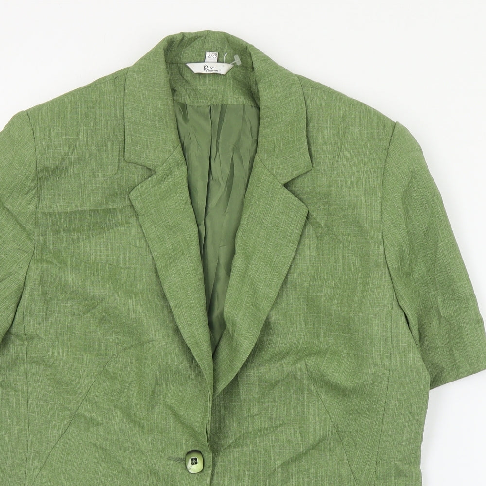 Klass  Womens Green   Jacket  Size 12  Button