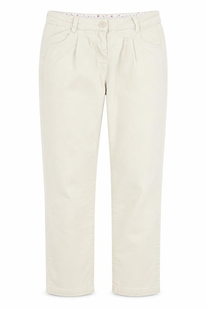 Monsoon Womens Beige  Cotton Straight Jeans Size 8 L27 in Regular Button