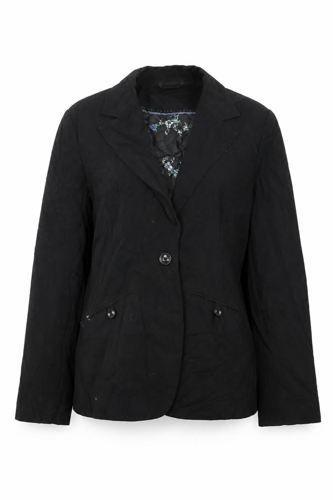 New Look Womens Black   Jacket Blazer Size 14  Button