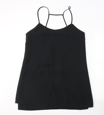 Womens Black  Polyester Bodycon  Size M  Square Neck Pullover