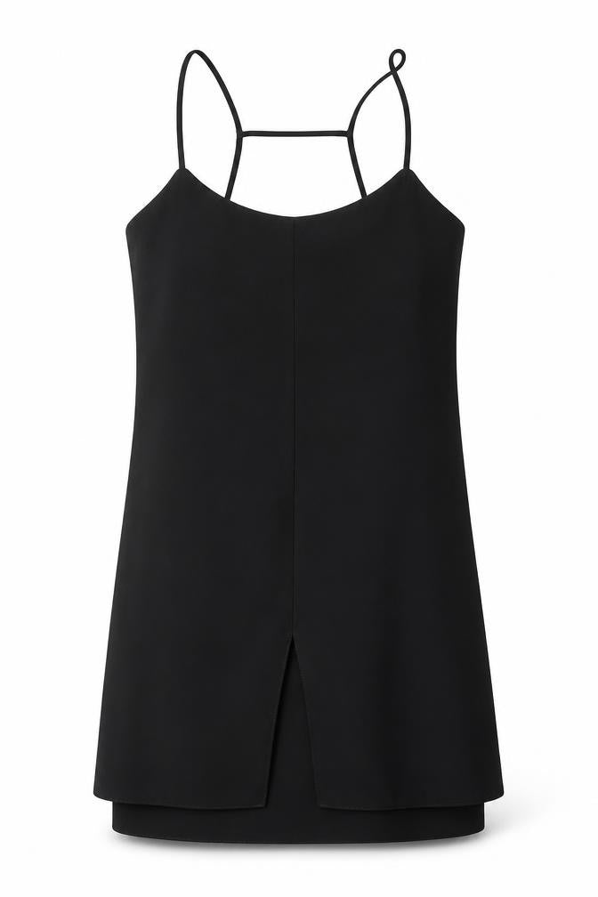 Preworn Womens Black  Polyester Bodycon  Size M  Square Neck Pullover
