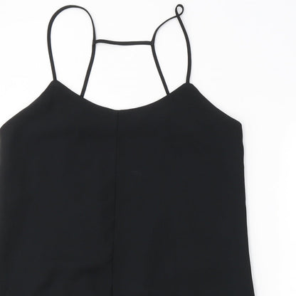Womens Black  Polyester Bodycon  Size M  Square Neck Pullover