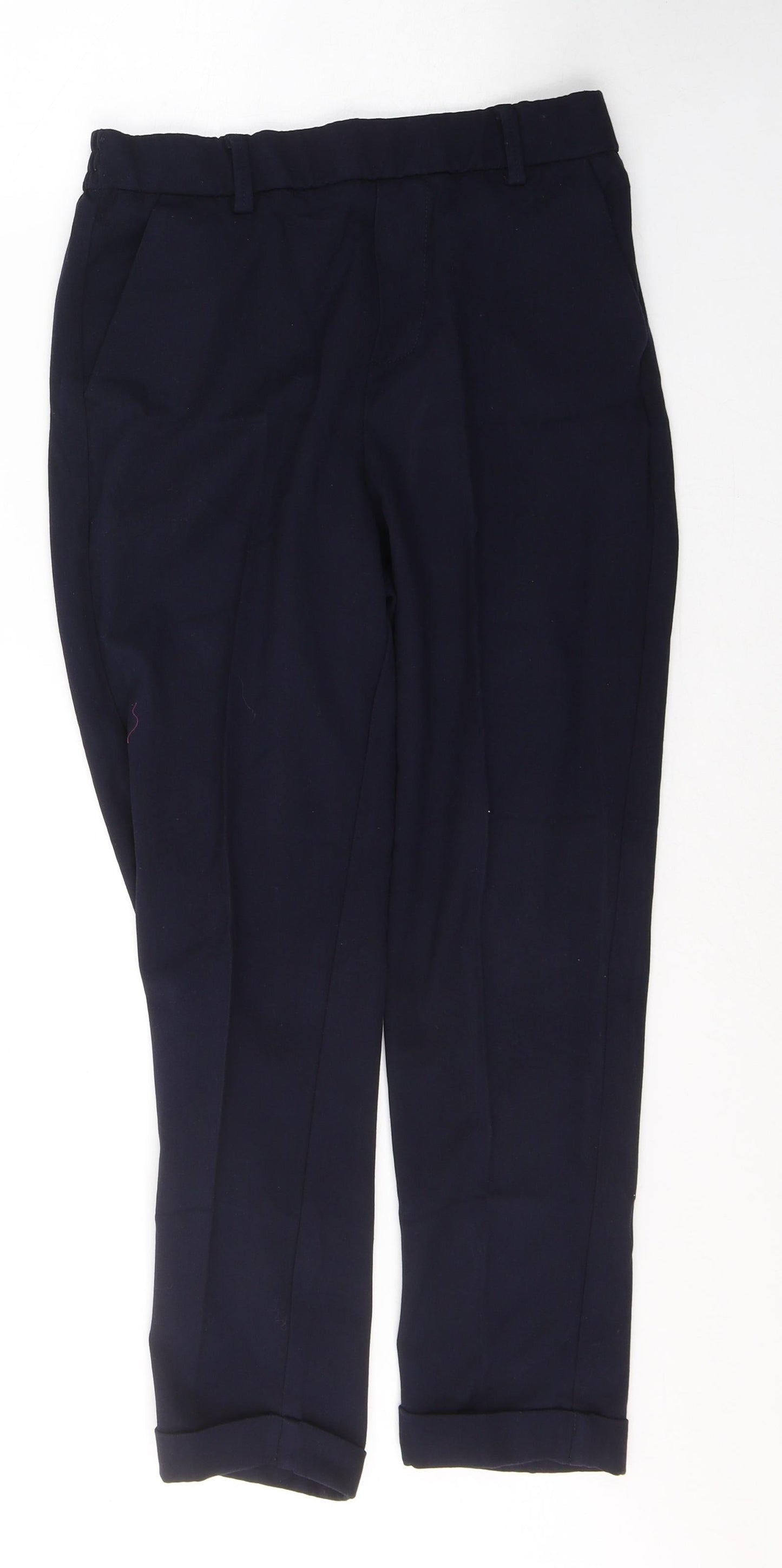 Savida Womens Blue  Polyester Trousers  Size 10 L25 in Regular