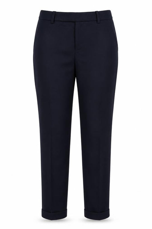 Savida Womens Blue  Polyester Trousers  Size 10 L25 in Regular