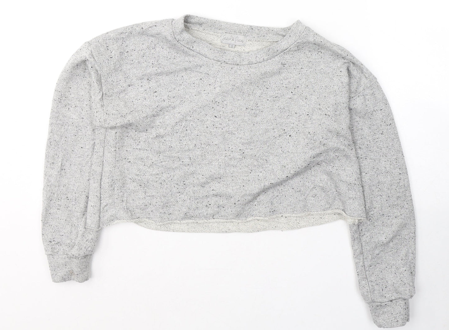 Stitch & Pieces Womens Grey  Polyacrylate Fibre Pullover Sweatshirt Size S  Pullover