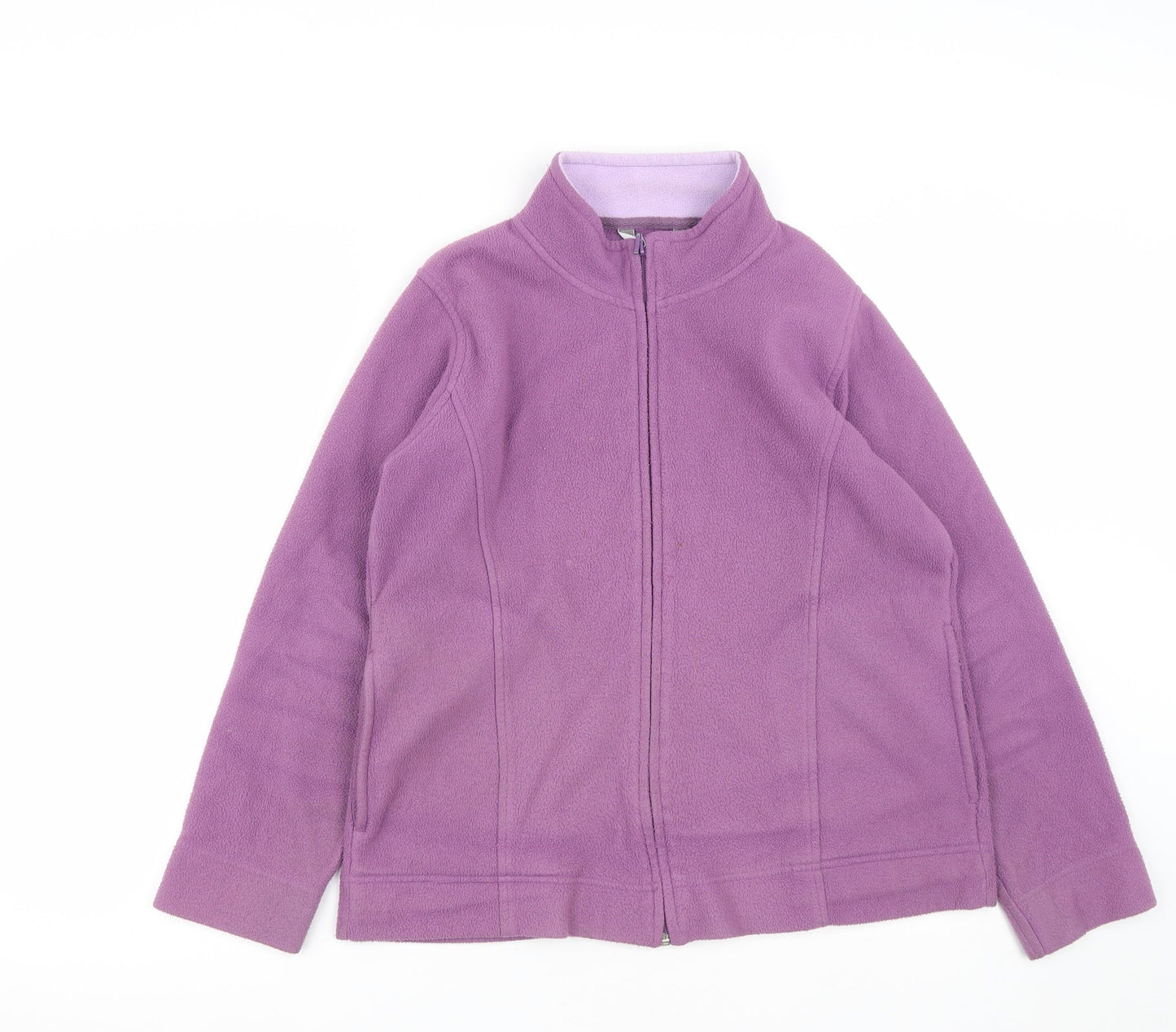 EWM Womens Purple  Polyester Full Zip Sweatshirt Size M  Zip - Size 14-16