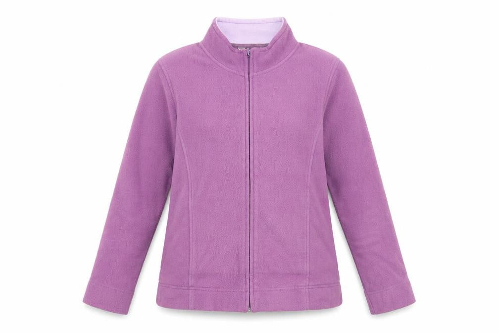EWM Womens Purple  Polyester Full Zip Sweatshirt Size M  Zip - Size 14-16