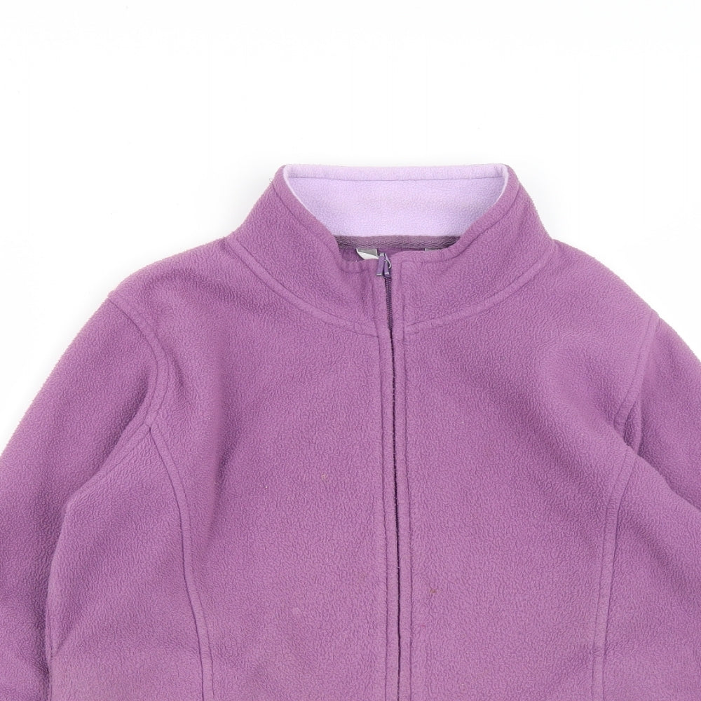 EWM Womens Purple  Polyester Full Zip Sweatshirt Size M  Zip - Size 14-16