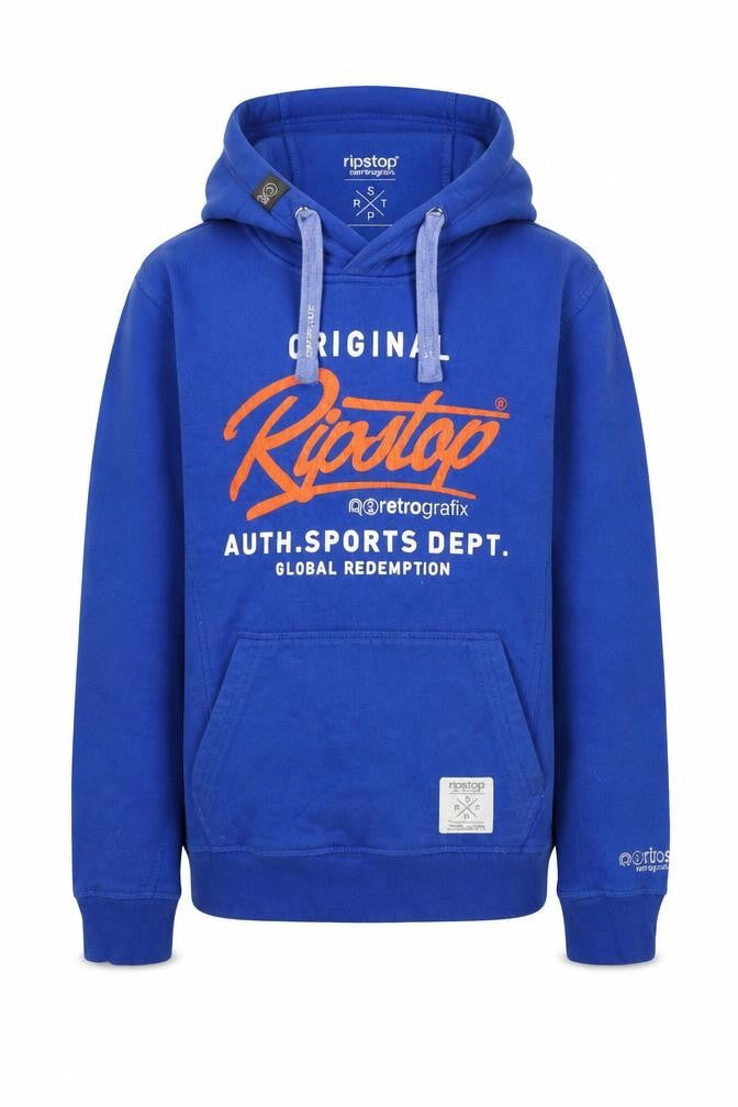 Ripstop Boys Blue  Cotton Pullover Hoodie Size S  Pullover