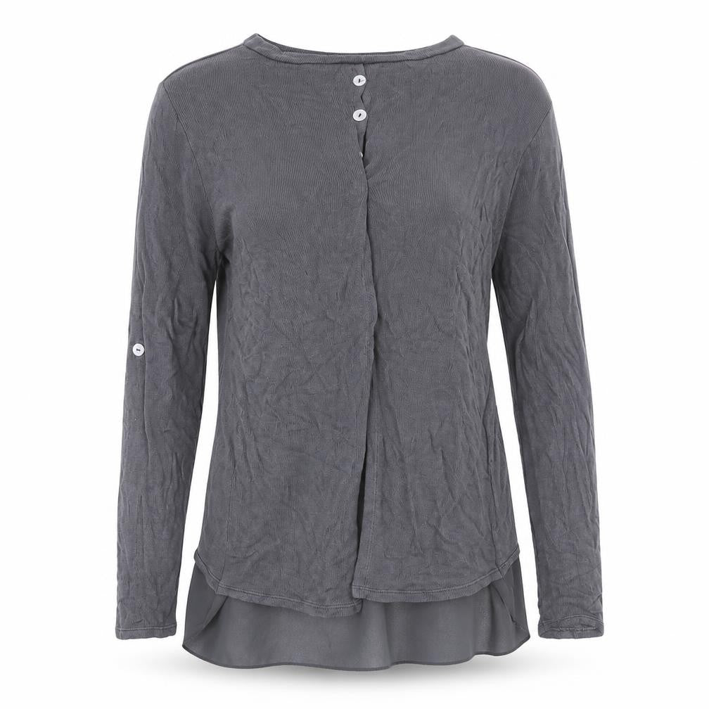 Preworn Womens Grey Crew Neck  Viscose Cardigan Jumper Size S   - Mesh Skirt