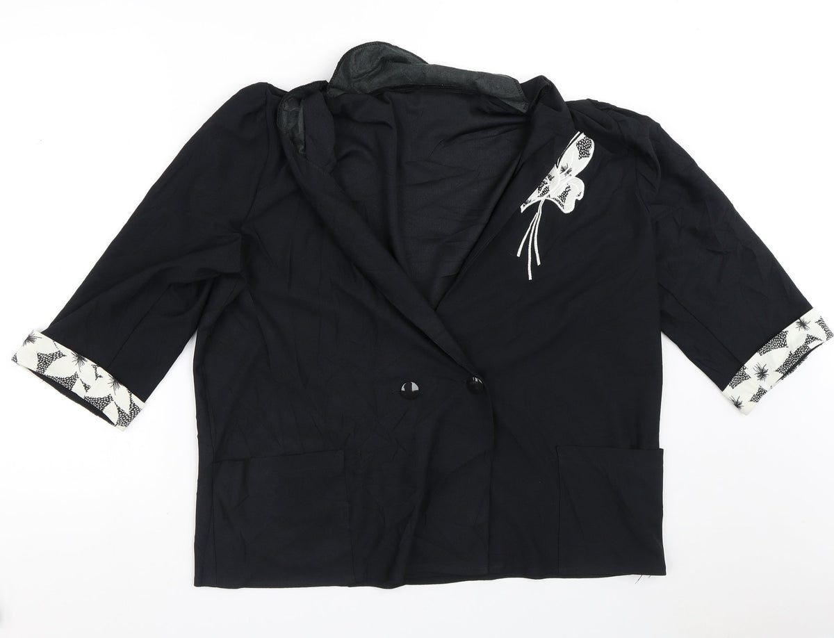 Preworn Womens Black   Jacket Blazer Size M