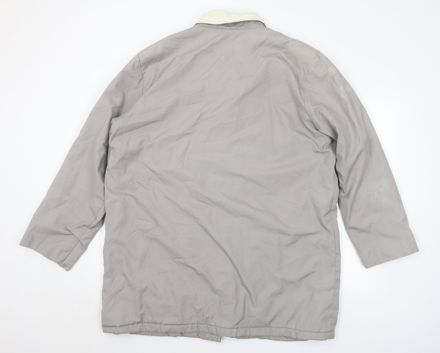 Preworn Mens Grey   Parka Coat Size 40  Button