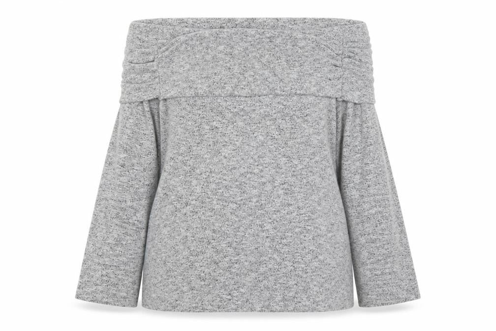 Dorothy Perkins Womens Grey Boat Neck  Polyester Pullover Jumper Size 20