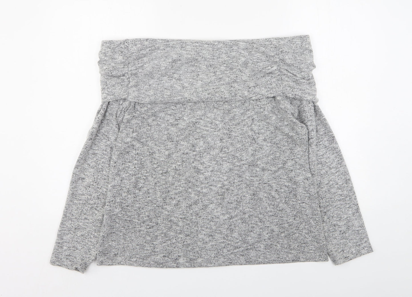 Dorothy Perkins Womens Grey Boat Neck  Polyester Pullover Jumper Size 20