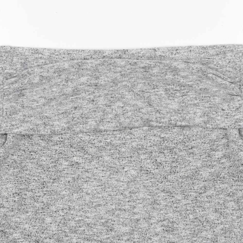 Dorothy Perkins Womens Grey Boat Neck  Polyester Pullover Jumper Size 20