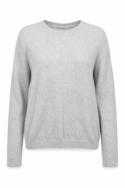 Warehouse Womens Grey Round Neck  Viscose Pullover Jumper Size 10