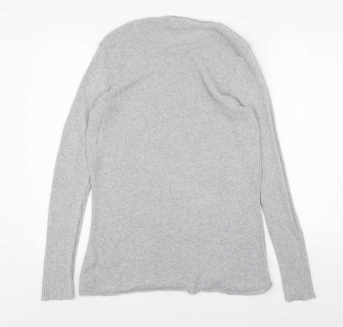 River Island  Womens Grey Round Neck  Acrylic Pullover Jumper Size M