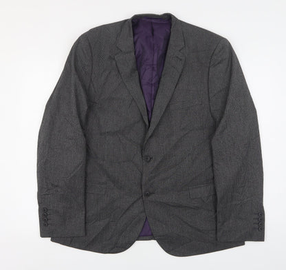 George Mens Grey  Polyester Jacket Suit Jacket Size 44