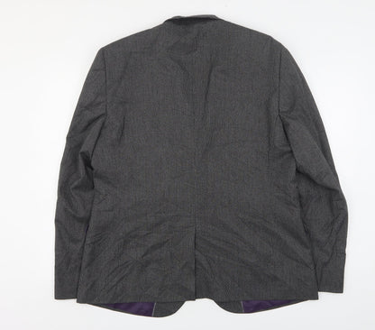 George Mens Grey  Polyester Jacket Suit Jacket Size 44