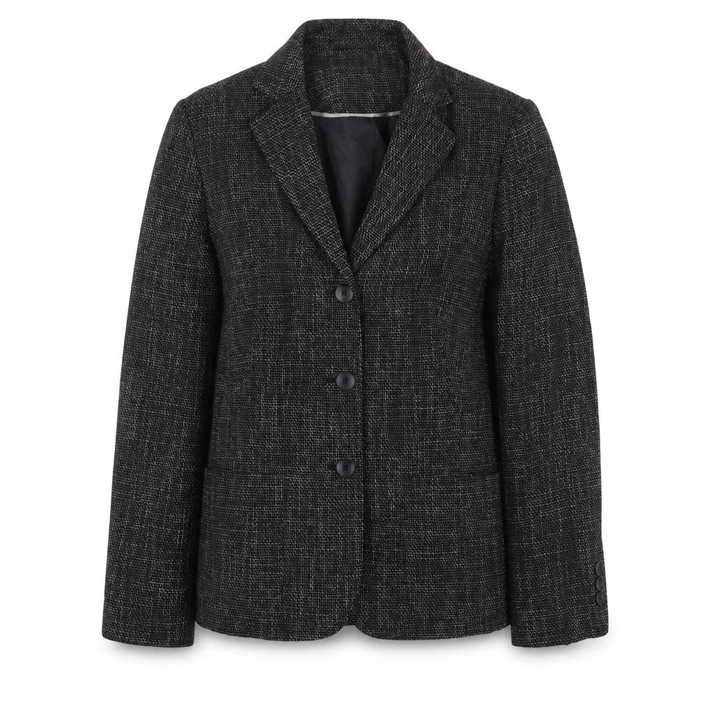 NEXT Womens Grey Geometric Polyester Jacket Suit Jacket Size 8