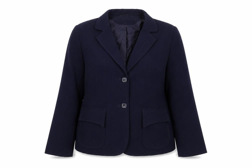 South Womens Blue  Polyester Jacket Suit Jacket Size 18