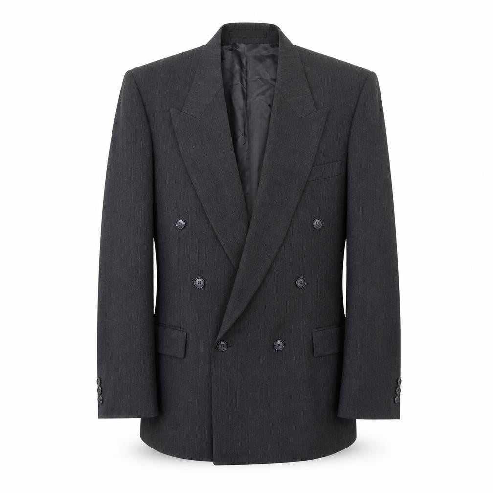 Gierre Mens Grey  Elastane Jacket Suit Jacket Size 38