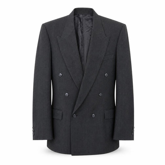 Gierre Mens Grey  Elastane Jacket Suit Jacket Size 38