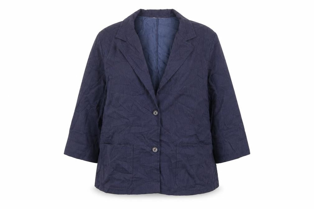 Country Collection  Womens Blue  Polyester Jacket Blazer Size 16