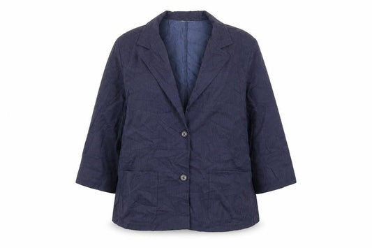 Country Collection  Womens Blue  Polyester Jacket Blazer Size 16