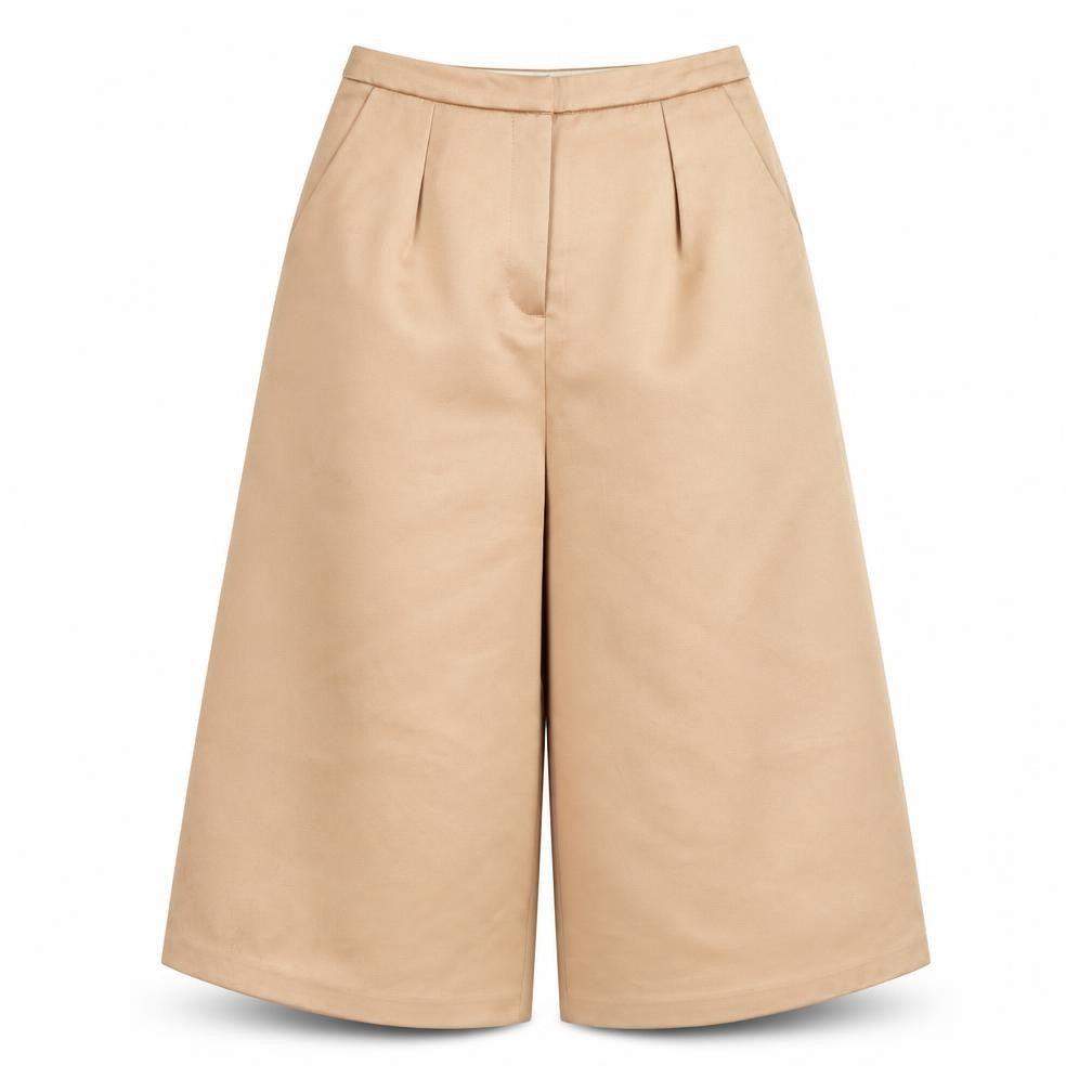 Topshop Womens Gold  Polyester Capri Trousers Size 6  Regular Zip