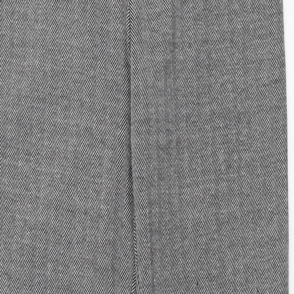 Marks and Spencer Womens Grey  Polyester Trousers  Size 6 L31 in Slim