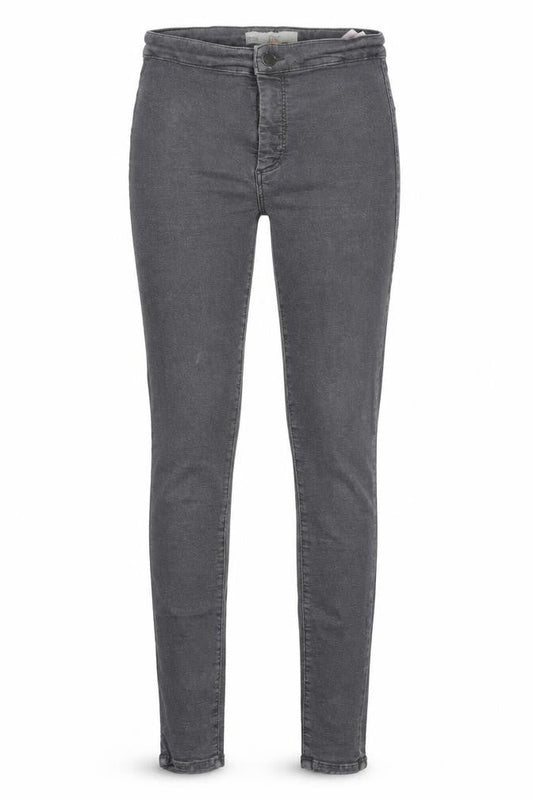 Topshop Womens Grey  Cotton Skinny Jeans Size 26 in L30 in Slim Zip