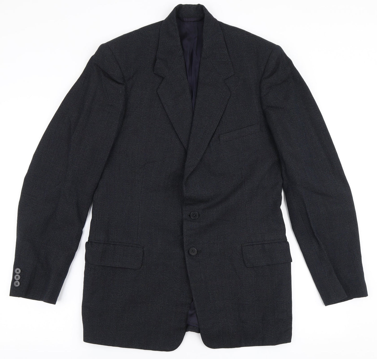 Burton Mens Grey  Polyester Jacket Suit Jacket Size 34