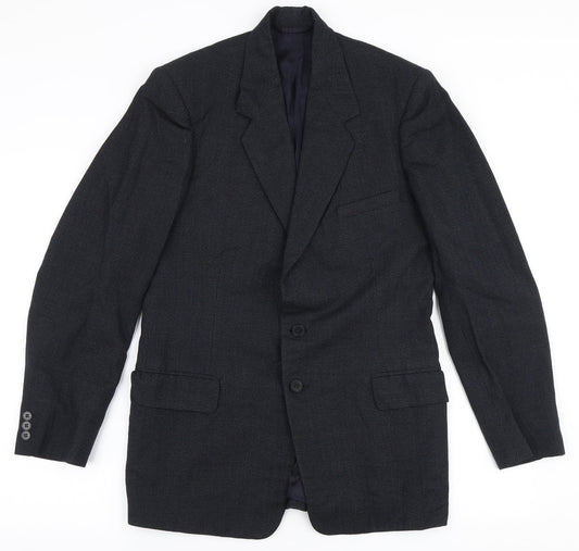 Burton Mens Grey  Polyester Jacket Suit Jacket Size 34