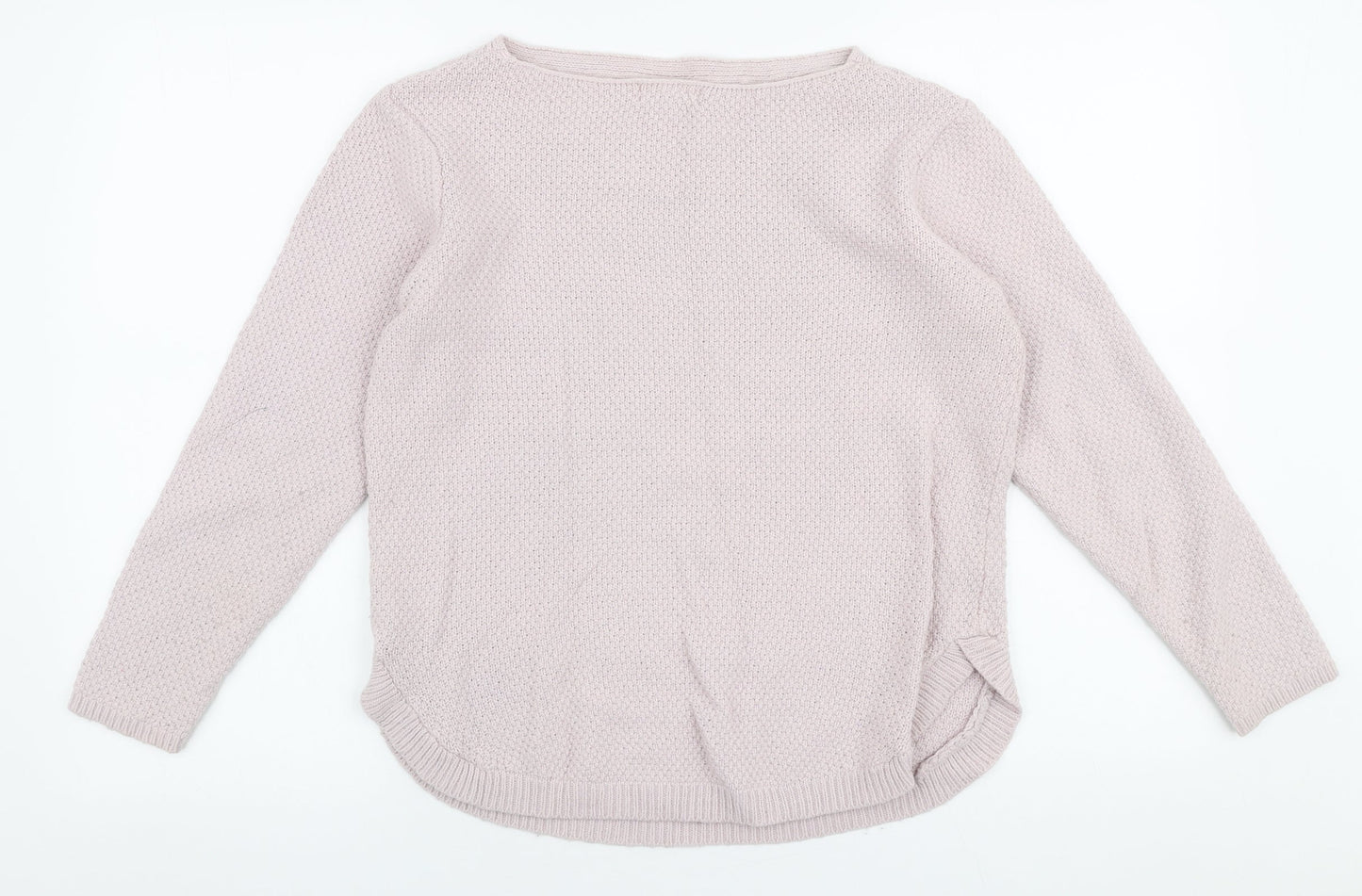 Monsoon Womens Pink Boat Neck  Polyamide Pullover Jumper Size M