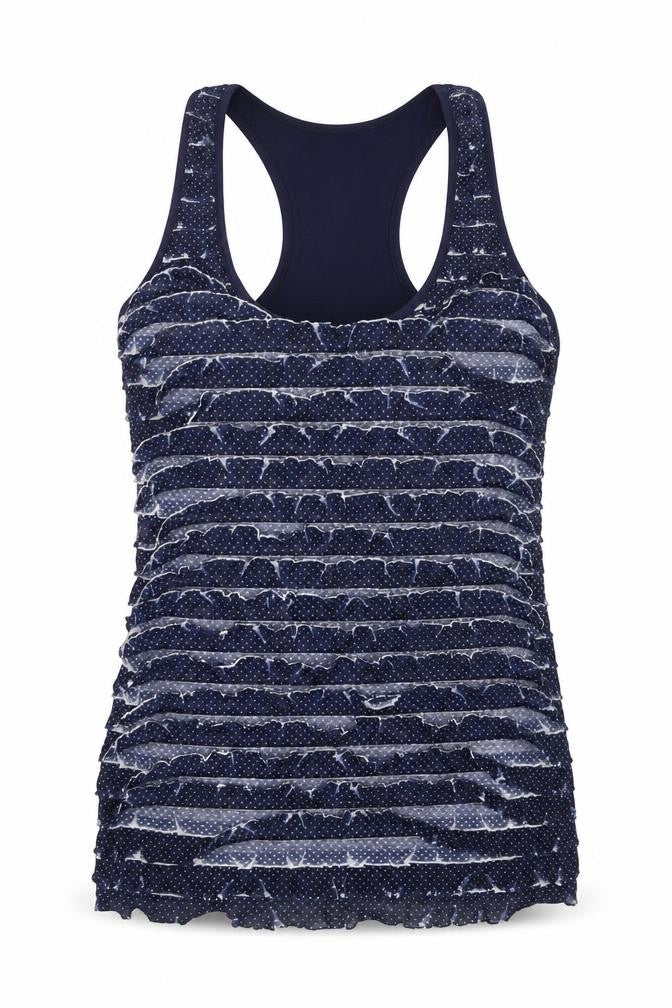 River Island Womens Blue  Polyester Jersey Tank Size 10 Round Neck