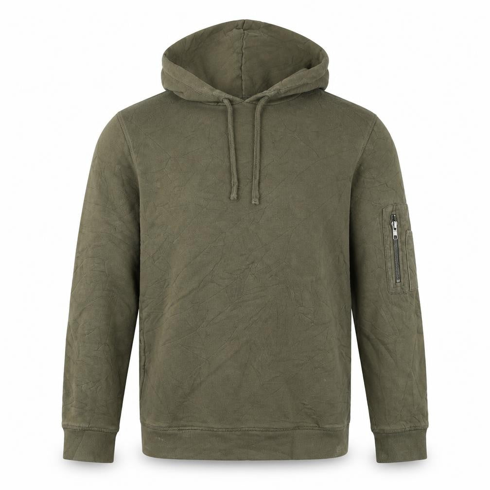 River Island Mens Green  Cotton Pullover Hoodie Size XS