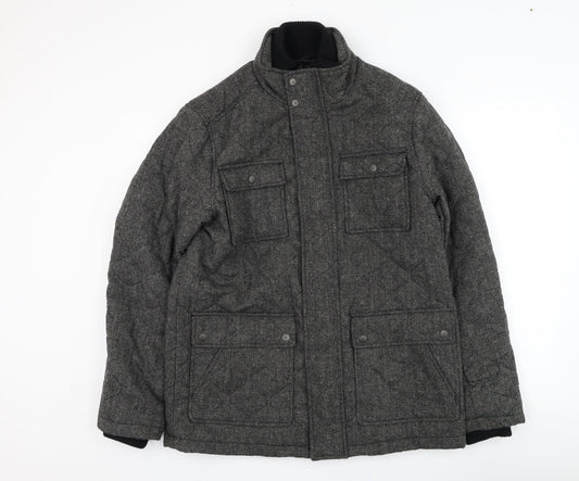 George Womens Grey   Jacket Coat Size M  Zip