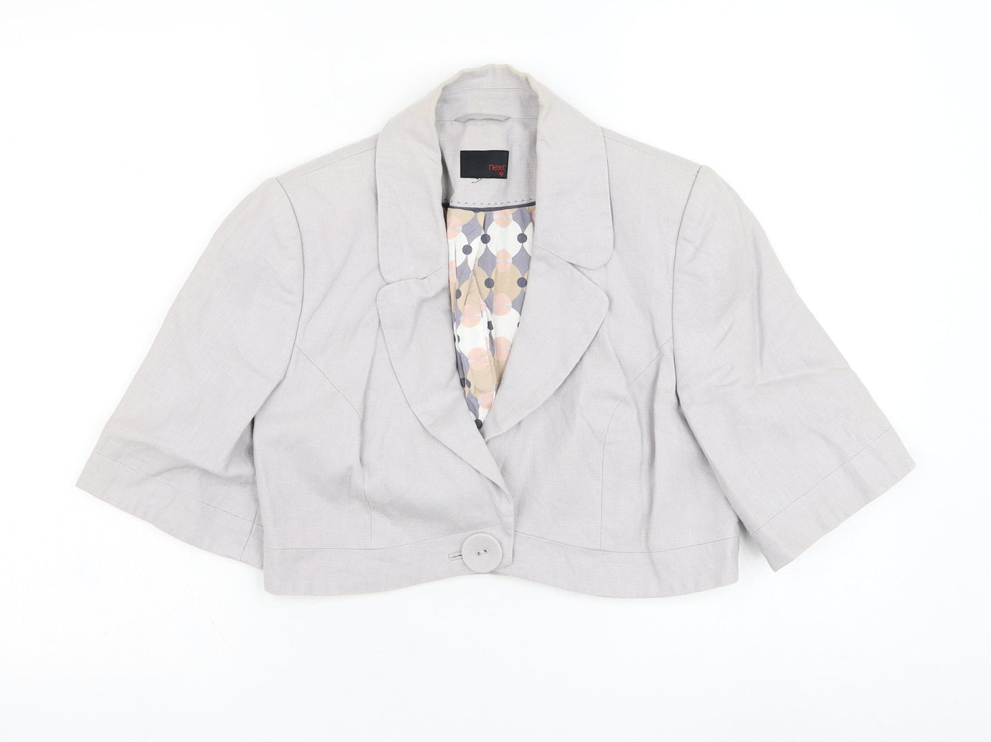 NEXT Womens Purple   Jacket Blazer Size S  Button
