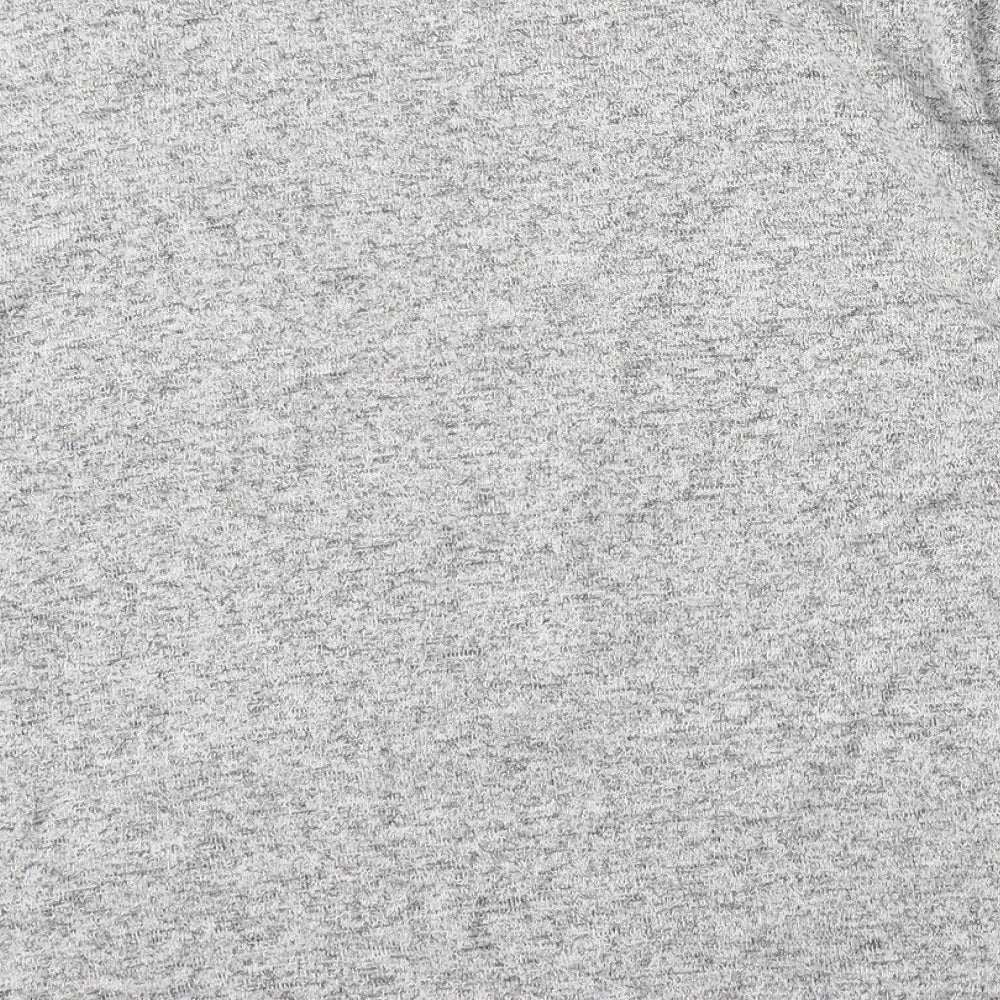 F&F Womens Grey Round Neck  Viscose Pullover Jumper Size 12