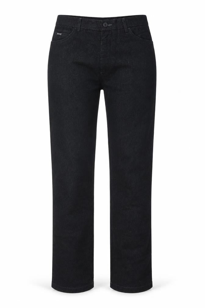Cedarwood State Womens Black Cotton Straight Jeans Size 32 L31 in Regular Button