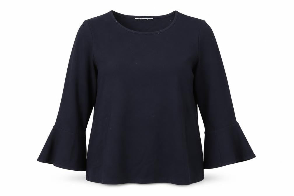 Preworn Womens Blue  Rayon Pullover Sweatshirt Size M
