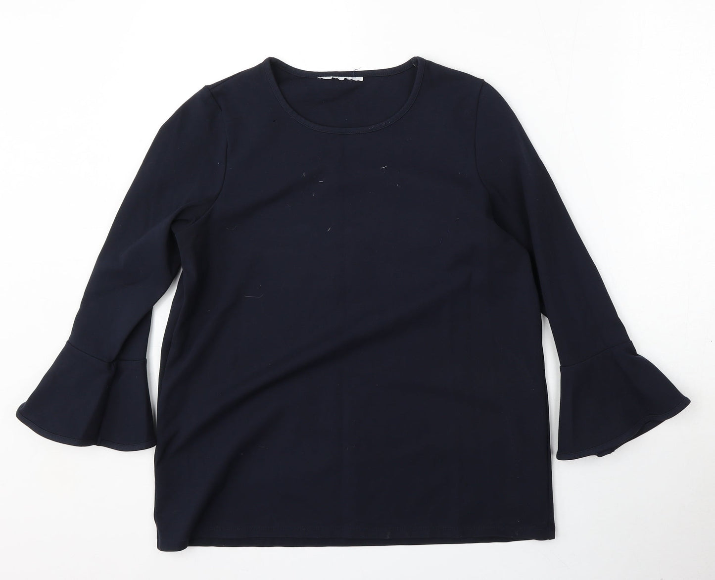 Preworn Womens Blue  Rayon Pullover Sweatshirt Size M