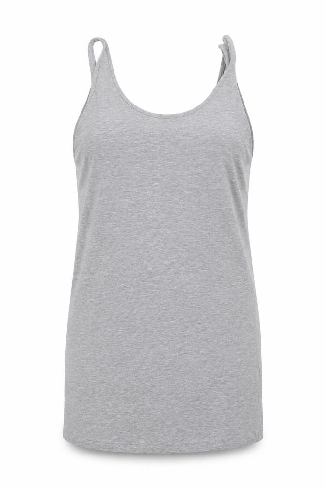 Papaya Womens Grey  Cotton Basic Tank Size 12 Round Neck