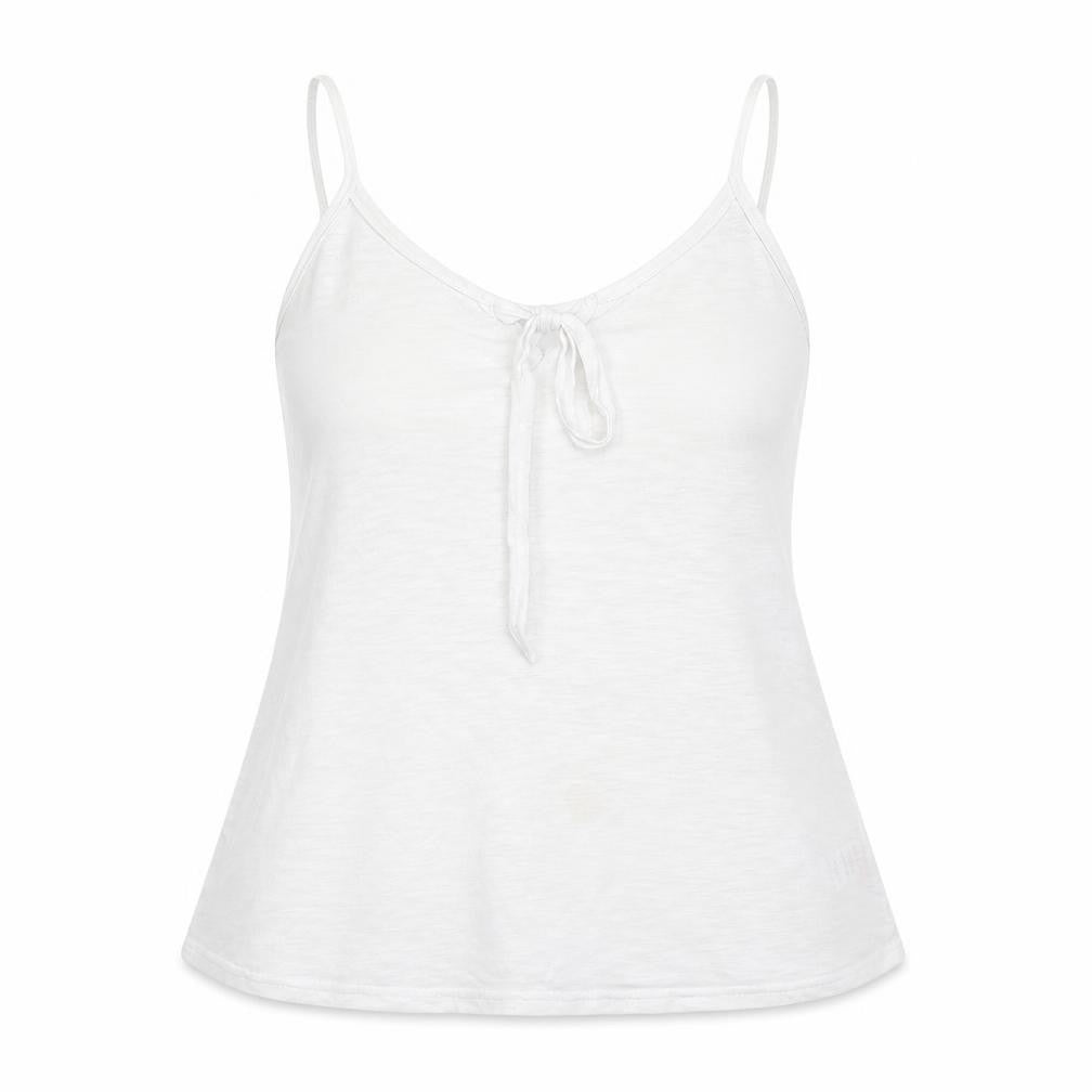 Papaya Womens White  Polyester Basic Tank Size 12 Round Neck