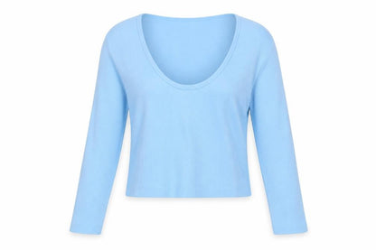 Dunnes Womens Blue V-Neck  Polyimide Pullover Jumper Size M