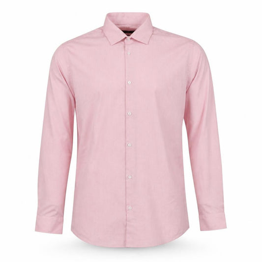 Cedarwood State Mens Pink Polyester Button-Up Size 15 Collared