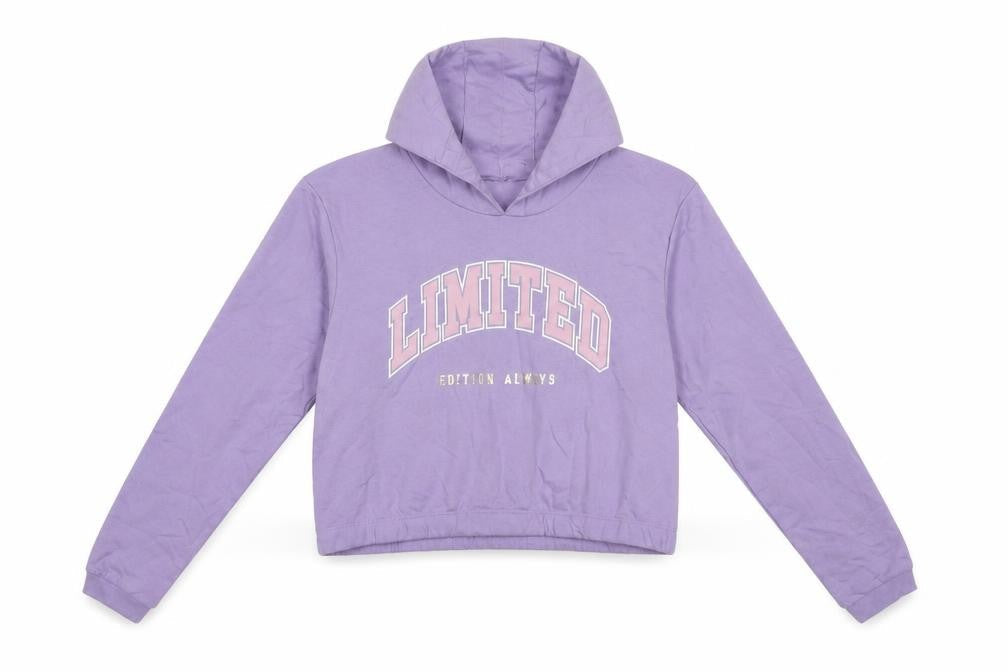 Studio Girls Purple  Cotton Pullover Hoodie Size 14-15 Years  Pullover - Limited