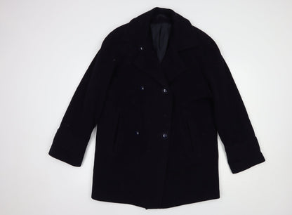 Canda Womens Blue   Pea Coat Coat Size 12  Button